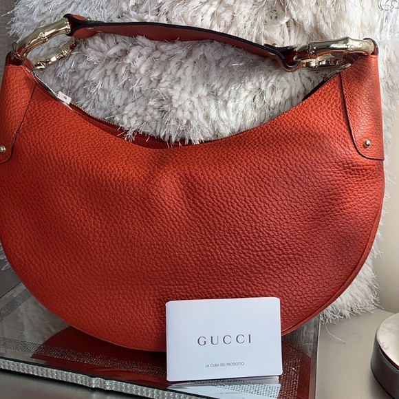 Gucci Leather Bamboo Hobo Bag - Picture 8 of 10
